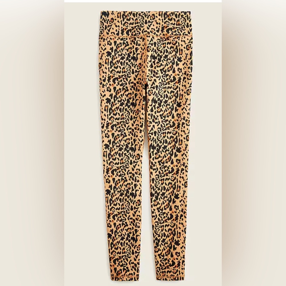 J. Crew 7/8‎ high-rise leggings in leopard leggings